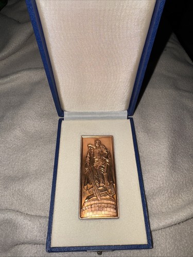 Ddr bronzeplakette der - bronzeplakette, „der