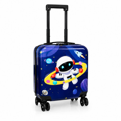 Kinderkoffer 42cm blau - 42cm,