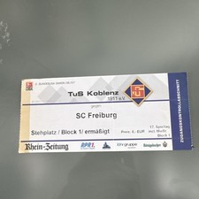 Ticket Eintrittskarte Zweite