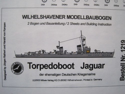 Torpedoboot jaguar - torpedoboot,