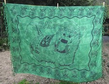 SARONG Sarung BARONG grüntöne Pareo Lava-Lava Wickeltuch Indonesien Bali neu