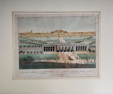 Rare Umrissradierung – Ansicht der Stadt Wien. Heldenplatz und Burgtor, Artaria.