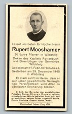 Sterbebild Pfarrer Mooshamer