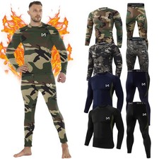 Herren Thermounterwäsche Set Winter Warmes unterwäsche Ski Sport Top&Bottom
