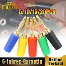 Mini Bananenstecker 2mm Lautsprecher Anschlussstecker Banana Steckverbinder DE