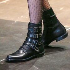 Saint Laurent Army Combat Ranger Boots Stiefel Leather Biker Hedi Slimane 37,5