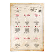 Hochzeit Sitzplan Plakat