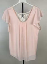 Damen Gr. 38 Chiffon Spitze