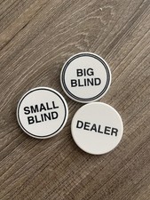 Poker chip set dealer small - 3x,