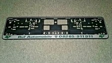 Ruf License Plate Frame