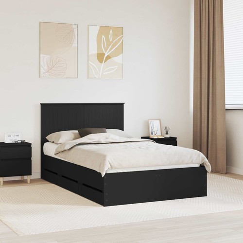Holzbett bettrahmen mit - holzbett,