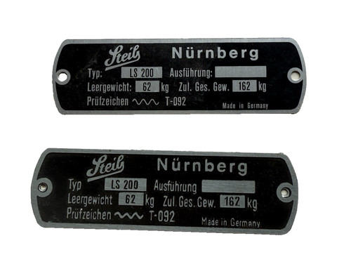 Steib typenschild ls200 - steib,,
