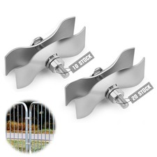 10/20X Bauzaunschelle Verbinder Bauzaunverbinder Schelle Bauzaun 42 x 42 mm DE