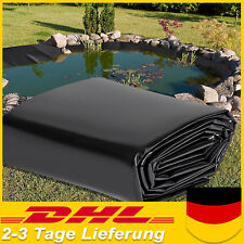 HDPE Teichfolie Schwimmteichfolie Schwarz Gartenteich Folie Teichbau 1m-8m DHL