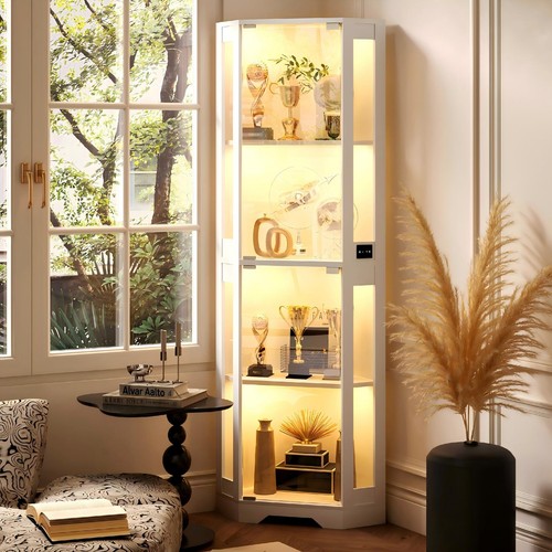 Brottar ebenen eckvitrine - brottar, 4-ebenen