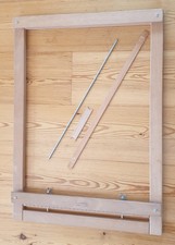 GLIMAKRA WEBRAHMEN 58 x 81 cm inklusive Weblatte, Metallstange und Webschiffchen