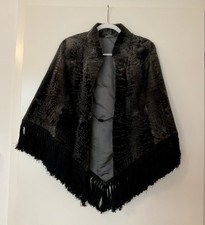 Breitschwanz-Persianer Cape, schwarz