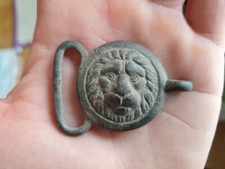 Gewandschließe Löwenkopf Bayern Militaria ca. 1800-1850 Sehr selten