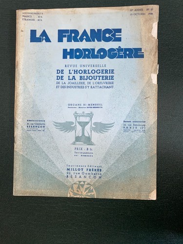 France horlogère revue - france,