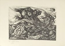 Roger Loewig, Abstrakte Landschaft, Lithografie, signiert, num., 1965