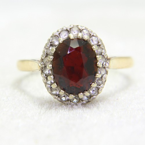 Vintage cluster ring kt - cluster-ring, 9