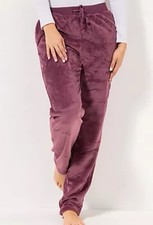 MONT CHALET Damen-Hose uni Mikrofaser Chinchilla Hosentaschen Mauve. XL