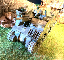 Minitanks US Army Panzer Flakgeschütz mit Figuren in Tarnfarbe WK II 1:72