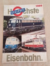 Liliput Katalog von 1989 für Modelleisenbahnen mit Preisliste in öS, 12 Seiten