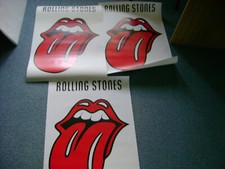 3 x Poster / Plakat- Rolling Stones / Zunge in Rot auf Weiß