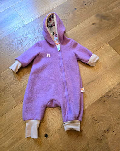 Baby wollwalk lila mit - wollwalk, gr.