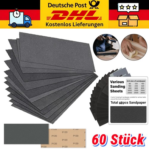 Stk schleifpapier set nass - 60,
