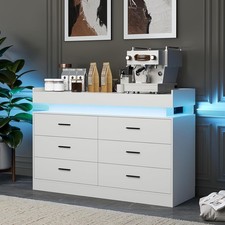 Coffee Bar Cabinet with Led