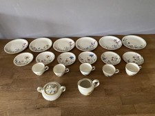 Krautheim Selb Bavaria-Wiesengrund Mokkaservice-Porzellan Konvolut