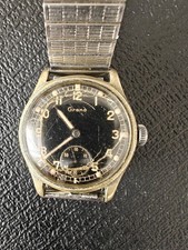 Grana DH Dienstuhr Wehrmacht Heer Vintage WW2 Armbanduhr