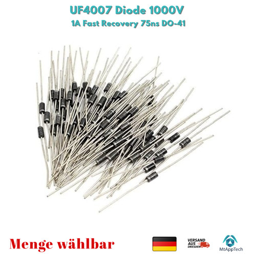 Uf4007 diode 1000v fast - 1a,