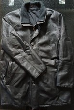 KAPRAUN echte Lederjacke Herren Schwarz Größe L / XL Echtleder