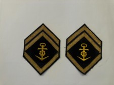2 x Bundesmarine Dienstgradabzeichen Obermaat Schiffstechnik