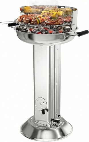 Edelstahl säulengrill - edelstahl,