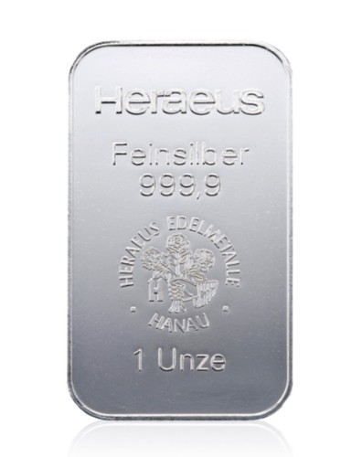 Silberbarren heraeus oz - heraeus,