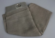 Gardine Ösen-Vorhang Braun Halbtransparent Streifen 130 x 240cm Schal B24-BR