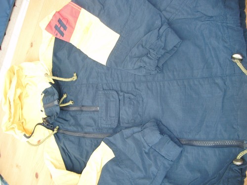 Jacke anorak blau gelb rot - blau,