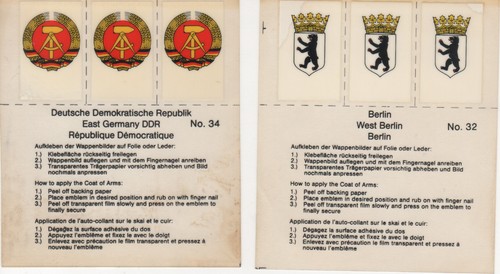 Aufkleber wappenbilder 3x - aufkleber, je