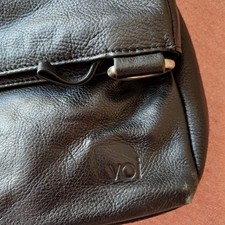 Damentasche, VOI, schwarz Leder, gebraucht