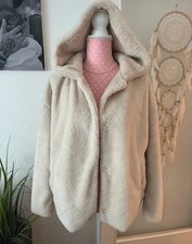 Teddy-Jacke mit Kapuze – Gr