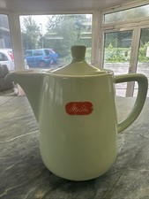 Melitta Kaffeekanne 1 Liter mintgrün/lindgrün/helles grün 50/60er Keramik Antik
