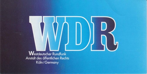 Qsl karte wdr ukw 103 - wdr,