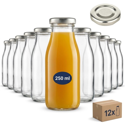 12er set glasflaschen - set, ml