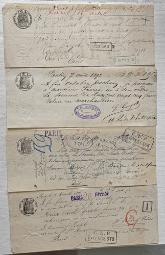 Antike wechsel 1887 1892 - antike,