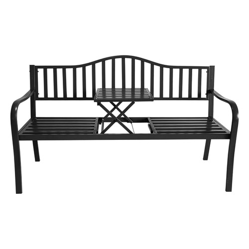Metall gartenbank 2in1 mit - metall,