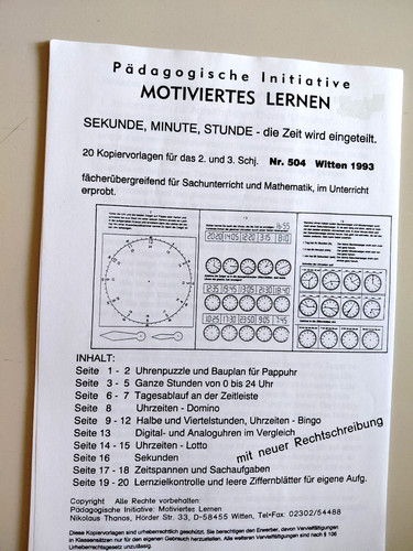 Sekunde minute stunde - minute,, stunde-die